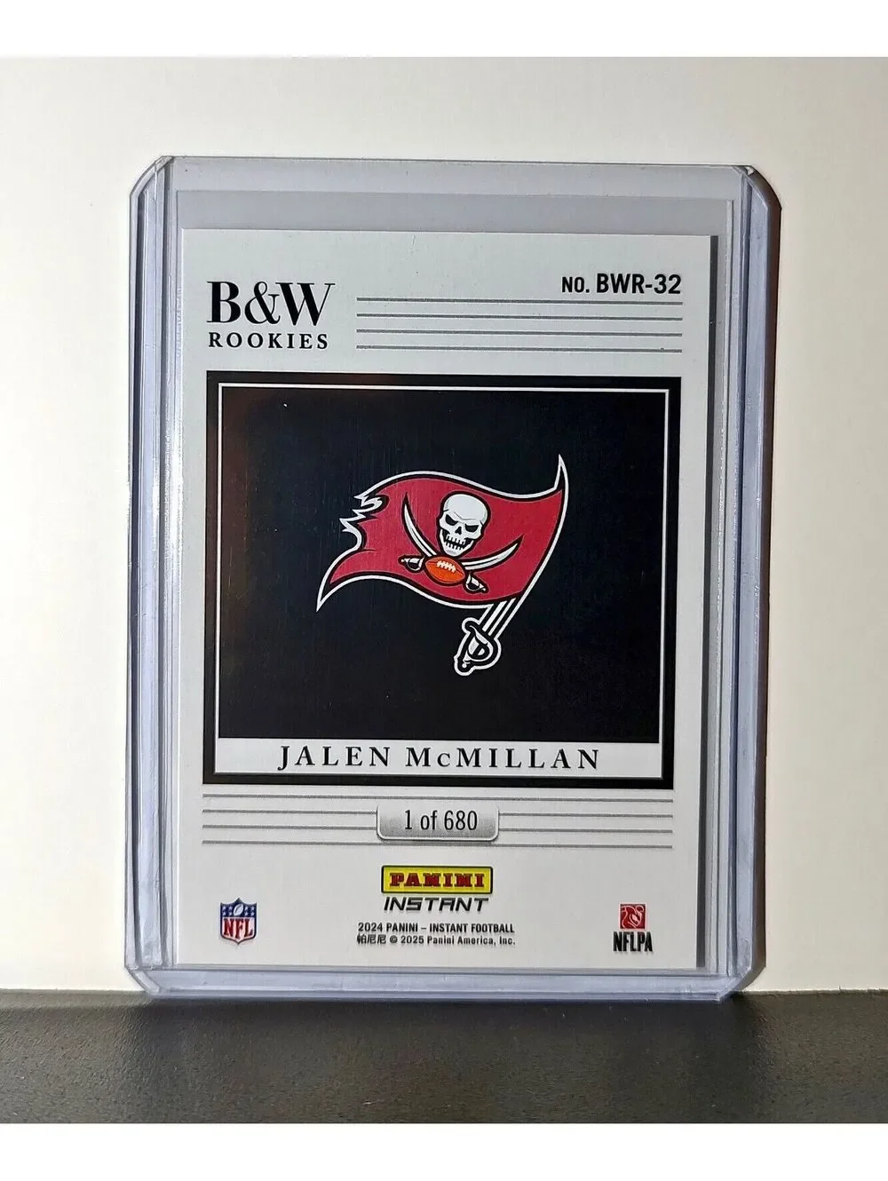 Jalen McMillan 2024 Panini NFL #32 Black & White Rookies Buccaneers 1 of 680